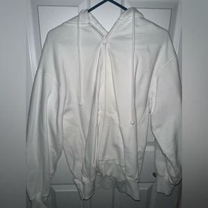 Boyfriend cozy fleece zip up hoodie (Aritzia) XS